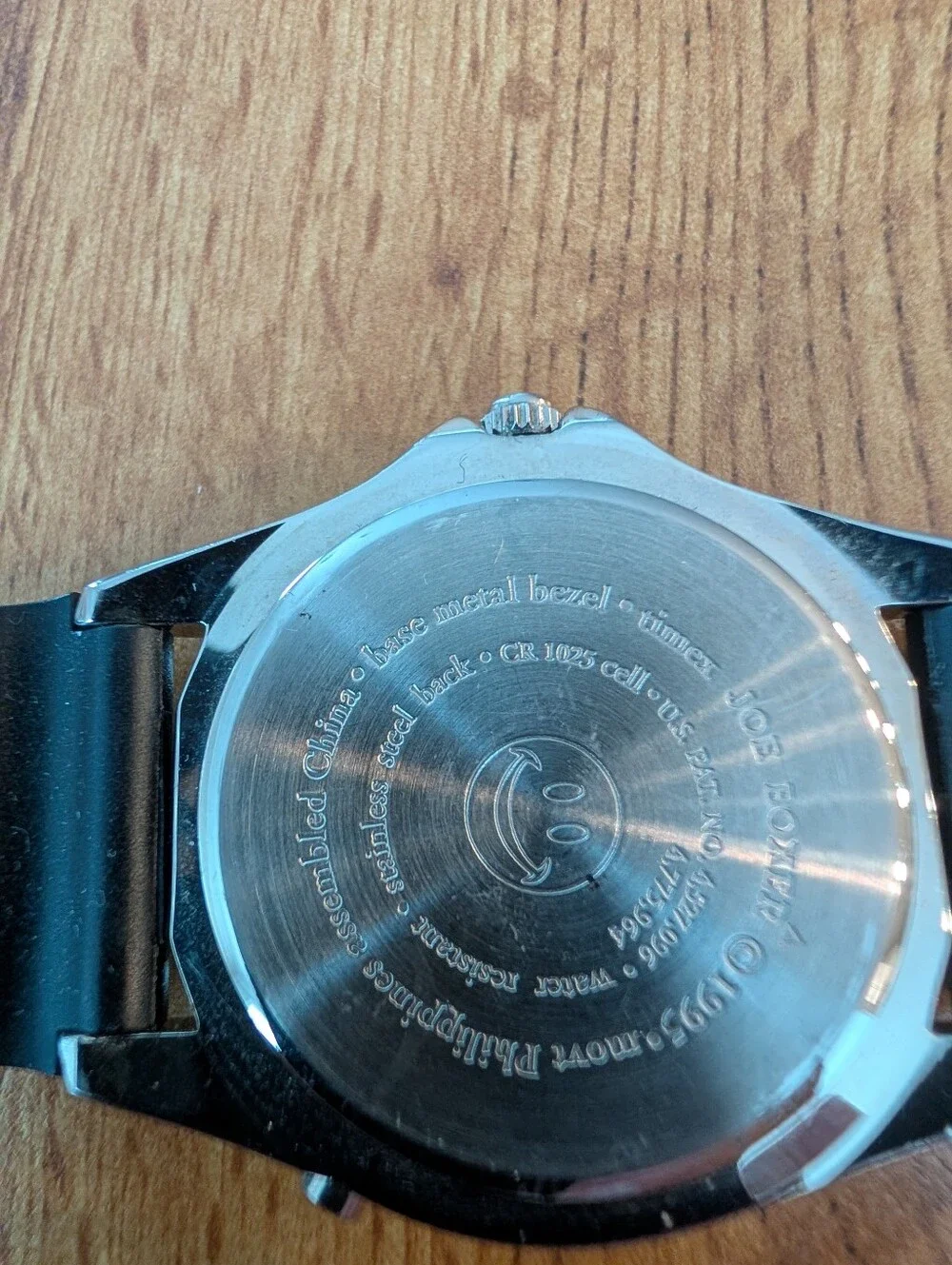 Vintage 1995 Joe Boxer Floating Numbers Mens Watch W Black strap